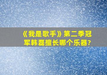 《我是歌手》第二季冠军韩磊擅长哪个乐器?