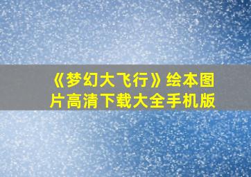 《梦幻大飞行》绘本图片高清下载大全手机版