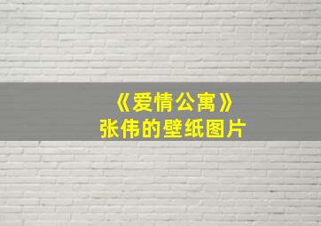 《爱情公寓》张伟的壁纸图片