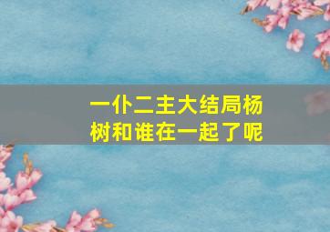 一仆二主大结局杨树和谁在一起了呢