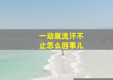 一动就流汗不止怎么回事儿