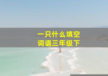 一只什么填空词语三年级下