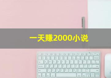 一天赚2000小说