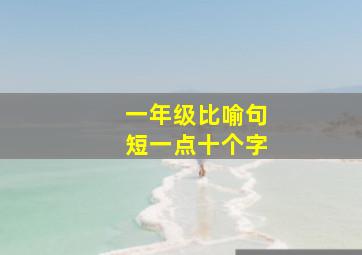 一年级比喻句短一点十个字