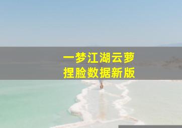 一梦江湖云萝捏脸数据新版