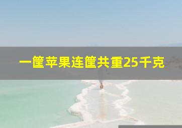 一筐苹果连筐共重25千克