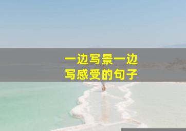 一边写景一边写感受的句子