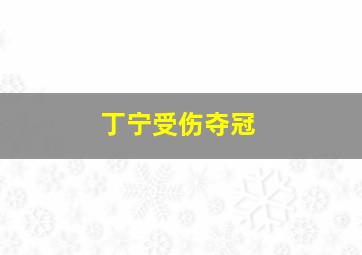 丁宁受伤夺冠