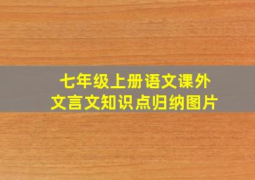 七年级上册语文课外文言文知识点归纳图片