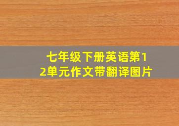 七年级下册英语第12单元作文带翻译图片