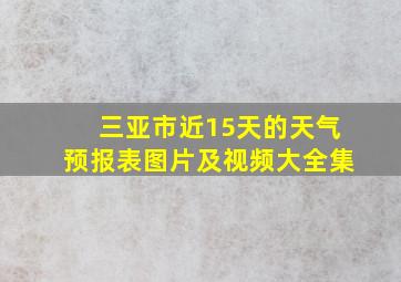 三亚市近15天的天气预报表图片及视频大全集