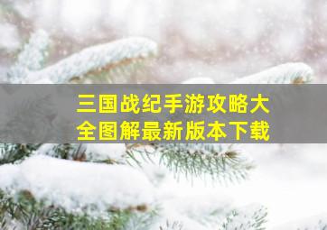 三国战纪手游攻略大全图解最新版本下载