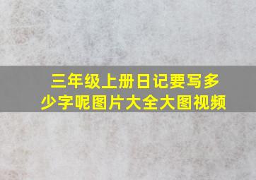 三年级上册日记要写多少字呢图片大全大图视频