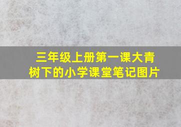 三年级上册第一课大青树下的小学课堂笔记图片