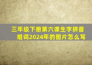 三年级下册第六课生字拼音组词2024年的图片怎么写