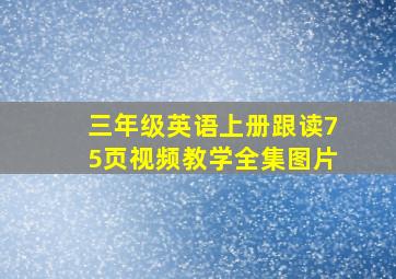 三年级英语上册跟读75页视频教学全集图片