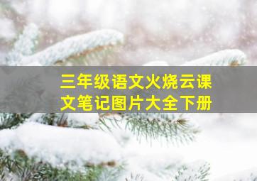 三年级语文火烧云课文笔记图片大全下册