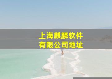 上海麒麟软件有限公司地址