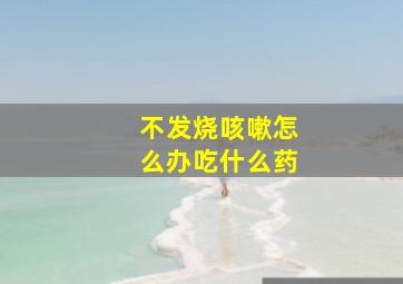 不发烧咳嗽怎么办吃什么药