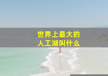 世界上最大的人工湖叫什么