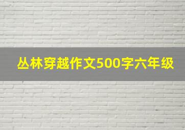 丛林穿越作文500字六年级