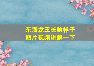 东海龙王长啥样子图片视频讲解一下