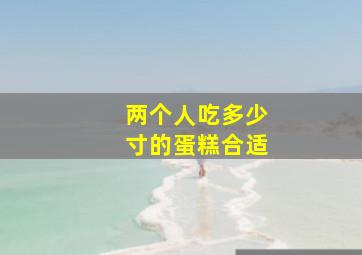 两个人吃多少寸的蛋糕合适