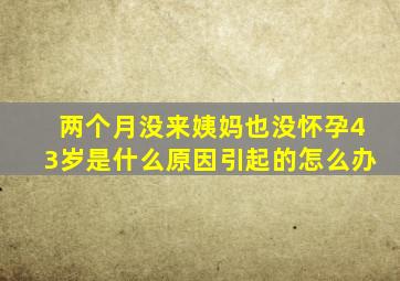 两个月没来姨妈也没怀孕43岁是什么原因引起的怎么办