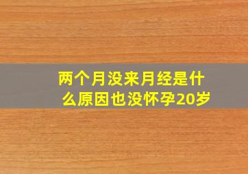 两个月没来月经是什么原因也没怀孕20岁