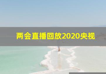 两会直播回放2020央视