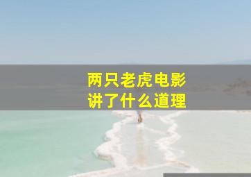 两只老虎电影讲了什么道理