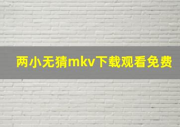 两小无猜mkv下载观看免费