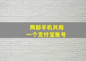 两部手机共用一个支付宝账号