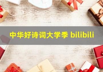 中华好诗词大学季 bilibili