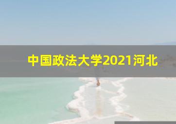 中国政法大学2021河北