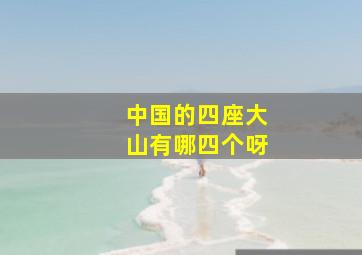 中国的四座大山有哪四个呀