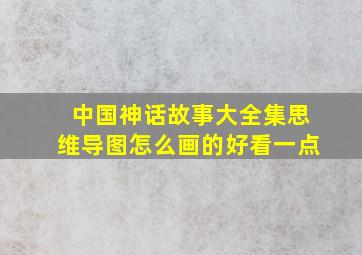 中国神话故事大全集思维导图怎么画的好看一点