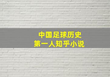 中国足球历史第一人知乎小说