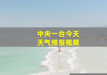 中央一台今天天气预报视频