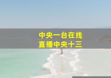 中央一台在线直播中央十三