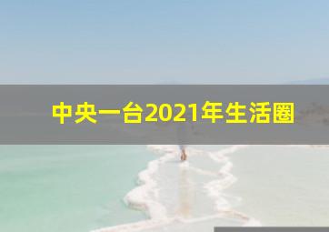 中央一台2021年生活圈