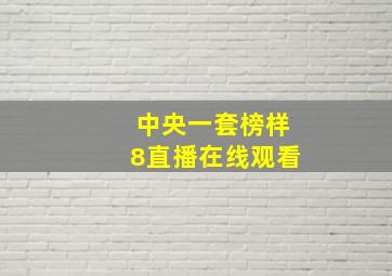 中央一套榜样8直播在线观看