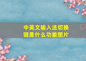 中英文输入法切换键是什么功能图片