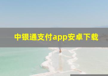 中银通支付app安卓下载