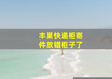 丰巢快递柜寄件放错柜子了