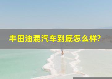 丰田油混汽车到底怎么样?