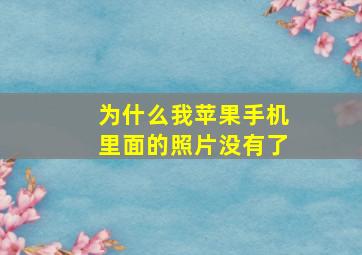 为什么我苹果手机里面的照片没有了