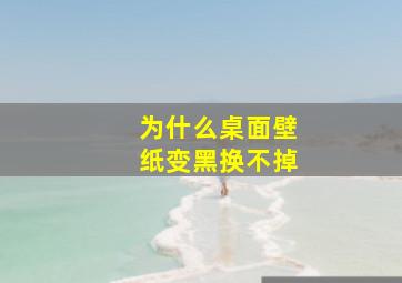 为什么桌面壁纸变黑换不掉