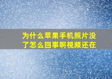 为什么苹果手机照片没了怎么回事啊视频还在