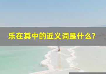 乐在其中的近义词是什么?